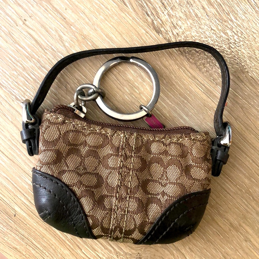Mini Coach Purse Keychain